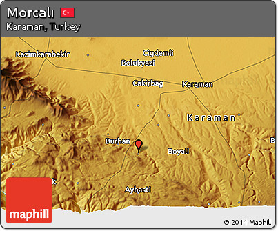 Physical 3D Map of Morcalı