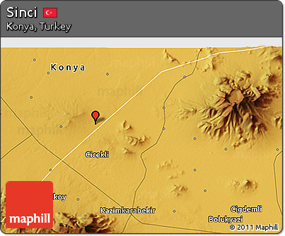 Physical 3D Map of Sinci