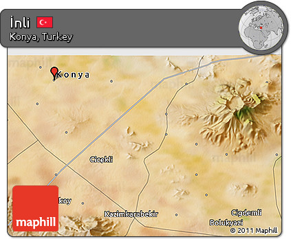 Satellite 3D Map of İnli