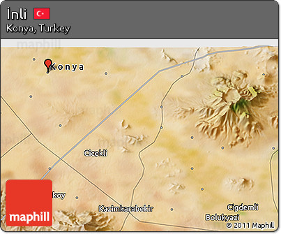 Satellite 3D Map of İnli
