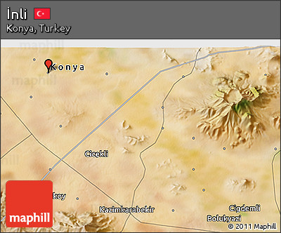 Satellite 3D Map of İnli