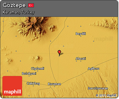 Physical Map of Göztepe