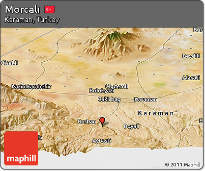 Satellite Panoramic Map of Morcalı