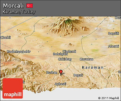 Satellite Panoramic Map of Morcalı