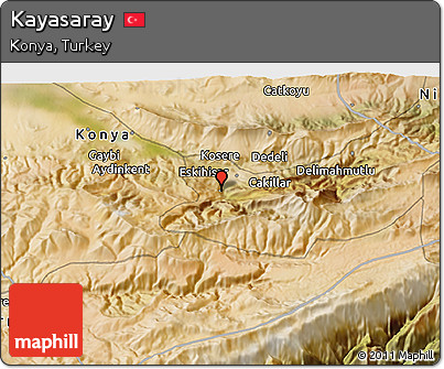 Satellite 3D Map of Kayasaray