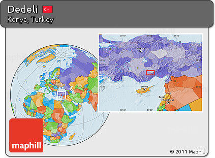 Political Location Map of Dedeli