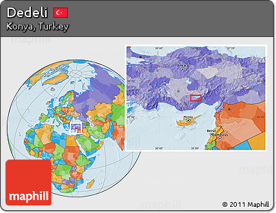 Political Location Map of Dedeli