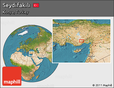 Satellite Location Map of Seydifakılı