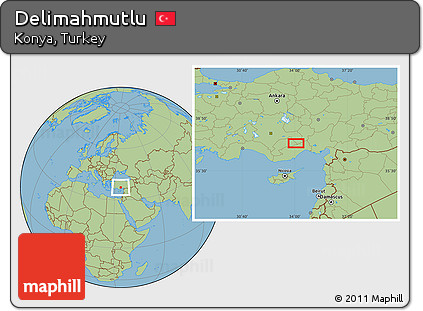 Savanna Style Location Map of Delimahmutlu