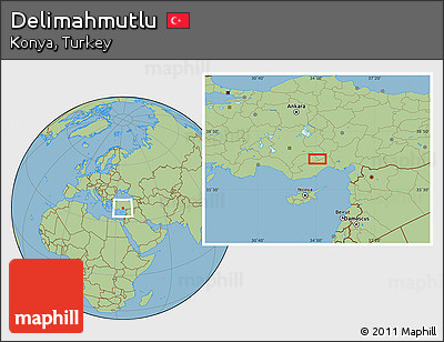 Savanna Style Location Map of Delimahmutlu