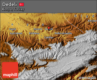 Physical Map of Dedeli
