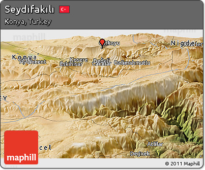 Satellite Panoramic Map of Seydifakılı