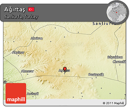 Physical 3D Map of Ağırtaş