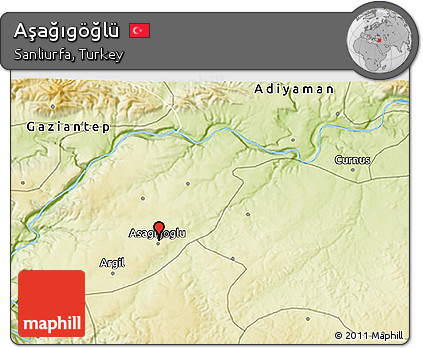Physical 3D Map of Aşağıgöğlü