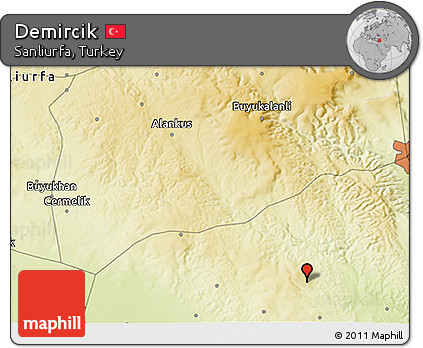 Physical 3D Map of Demircik