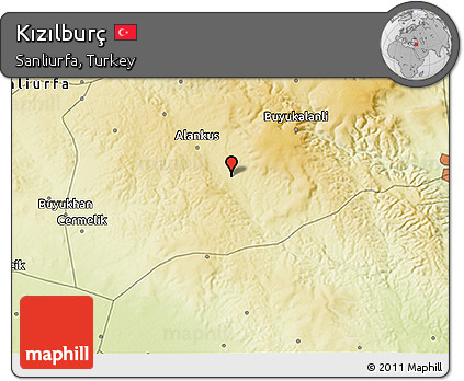 Physical 3D Map of Kızılburç