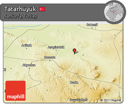 Physical 3D Map of Tatarhüyük