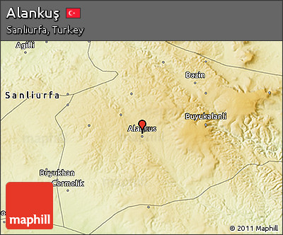 Physical 3D Map of Alankuş