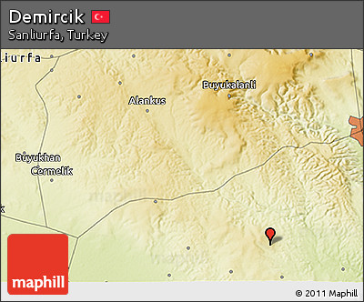 Physical 3D Map of Demircik