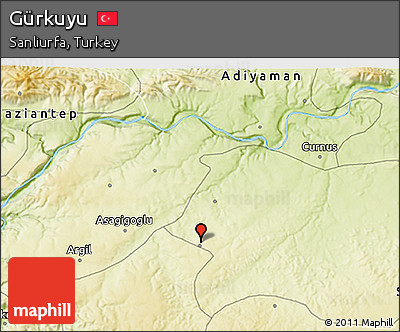Physical 3D Map of Gürkuyu