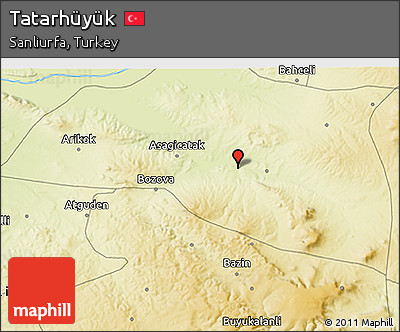 Physical 3D Map of Tatarhüyük
