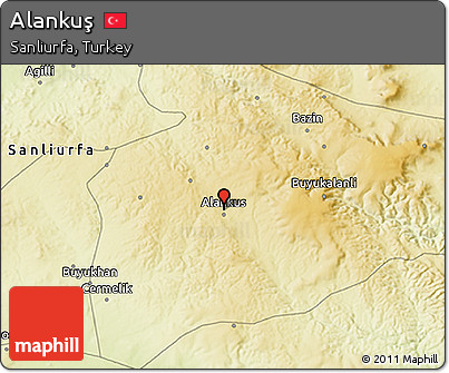 Physical 3D Map of Alankuş