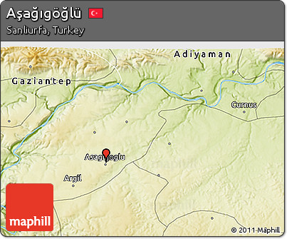 Physical 3D Map of Aşağıgöğlü