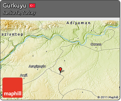 Physical 3D Map of Gürkuyu