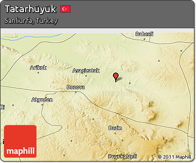 Physical 3D Map of Tatarhüyük