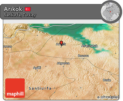 Satellite 3D Map of Arıkök