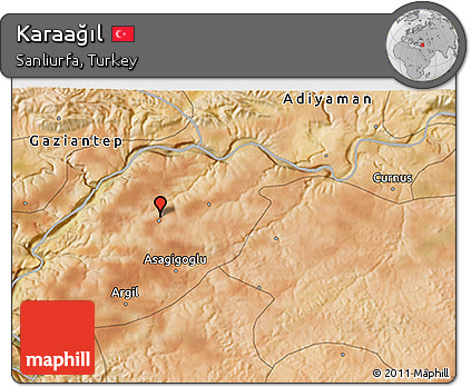 Satellite 3D Map of Karaağıl