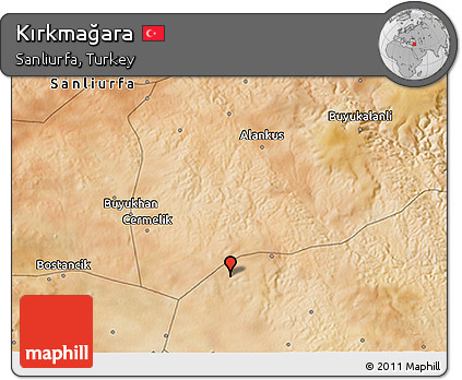 Satellite 3D Map of Kırkmağara