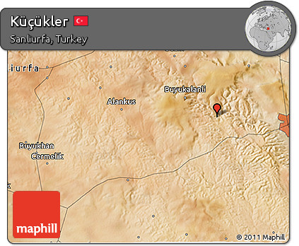 Satellite 3D Map of Küçükler