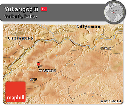 Satellite 3D Map of Yukarıgöğlü