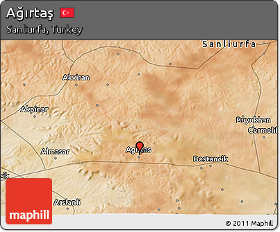 Satellite 3D Map of Ağırtaş