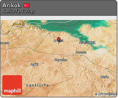 Satellite 3D Map of Arıkök