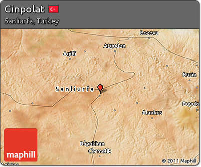 Satellite 3D Map of Cinpolat