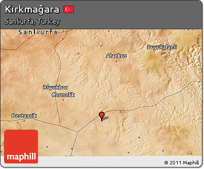 Satellite 3D Map of Kırkmağara