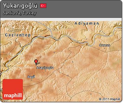 Satellite 3D Map of Yukarıgöğlü