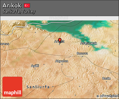 Satellite 3D Map of Arıkök