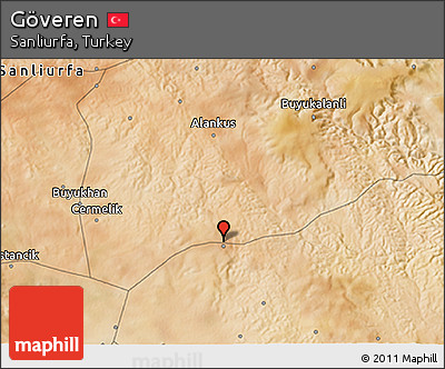 Satellite 3D Map of Göveren