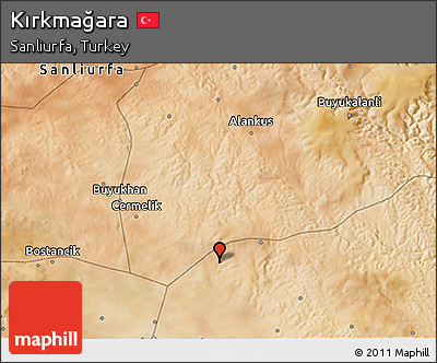 Satellite 3D Map of Kırkmağara