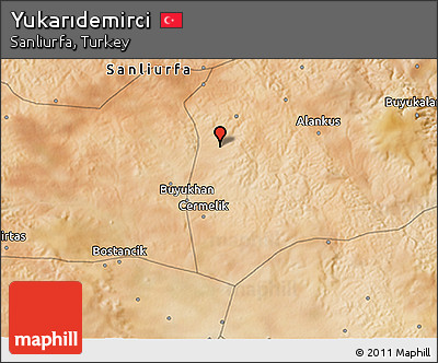 Satellite 3D Map of Yukarıdemirci