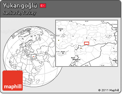 Blank Location Map of Yukarıgöğlü