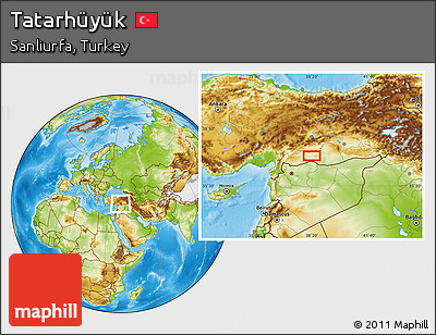 Physical Location Map of Tatarhüyük