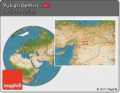 Satellite Location Map of Yukarıdemirci