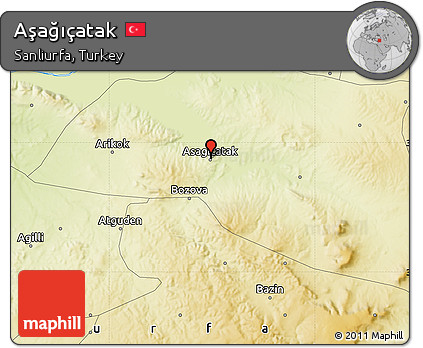 Physical Map of Aşağıçatak