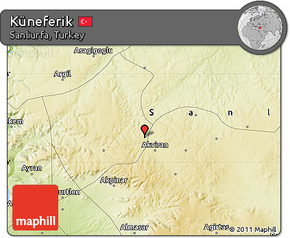 Physical Map of Küneferik