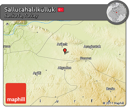 Physical Map of Sallucahalilküllük
