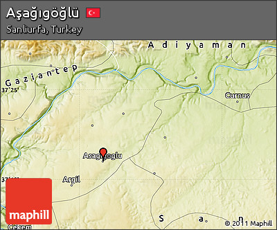 Physical Map of Aşağıgöğlü